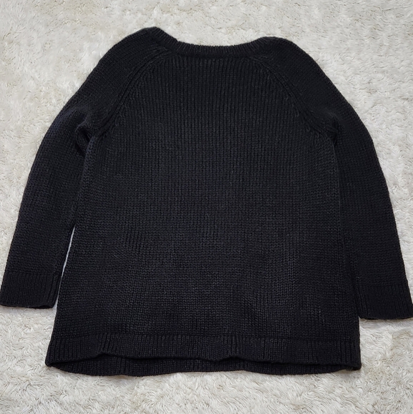 WOODEN SHIPS Paola Buendia Tunic Sweater Black Oversized XS Mohair Wool Blend - Picture 5 of 10